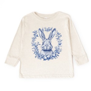 The Juniper Shop Blue Willow Bunny Toddler Long Sleeve Tee - 1 of 4