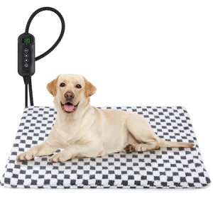 JOEJOY Pet Heating Pad,Dog Cat Heated Mat with 11 Adjustable Temperature & Timer, Chew Resistant Cord and Auto Power-Off, Waterproof Pet Pad - 1 of 4