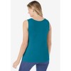 Woman Within Plus Size Beaded Tank Top - 3 of 4