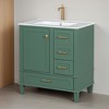 30" Bathroom Vanity, Modern Bathroom Cabinet with Sink Combo Set, Bathroom Storage Cabinet with a Soft Closing Door and 3 Drawers - Leovsnove - 2 of 4