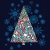 Junior's Design By Humans Christmas fir-tree By xgdesign T-Shirt - 2 of 3