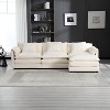 NicBex Chenille L-Shaped Convertible Sectional Sofa with Movable Pedals and Detachable Armrests for Living Room,Apartment,Beige - 2 of 4