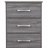 CAVINAS Modern 18 Inch Nightstand with 3 Storage Drawers and Metal Handles, Long End Table for Bedroom, Living Room - 4 of 4