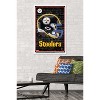 Trends International NFL Pittsburgh Steelers - Neon Helmet 23 Framed Wall Poster Prints - 2 of 4