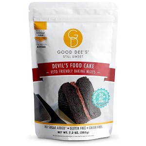 Good Dee's Devil's Food Cake Baking Mix, Keto-Friendly, Gluten-Free, No Added Sugars, Grain-Free & Soy-Free - Diabetic, Atkins & WW Friendly - 1 of 4