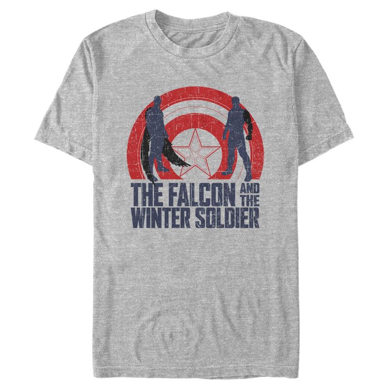 Men's Marvel The Falcon and the Winter Soldier Silhouette Logo T-Shirt, 1 of 6