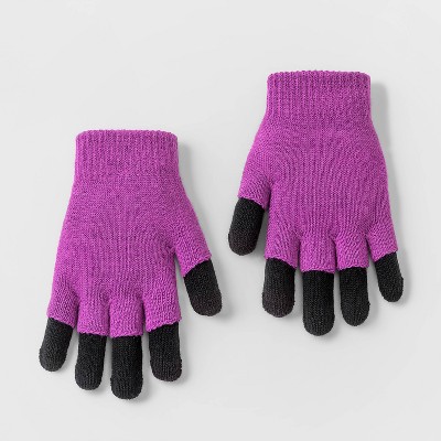 Girls' Solid Gloves - Cat & Jack™ Purple