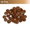 Unique Bargains Wooden DIY Craft Clothing Sewing Buttons 50 Pcs - 3 of 4