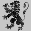 Men's Design By Humans Black Lion Rampant By Snazzygaz T-Shirt - 2 of 4