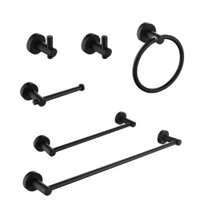 Set of 6 Wall-Mounted Towel Racks - 1 of 4