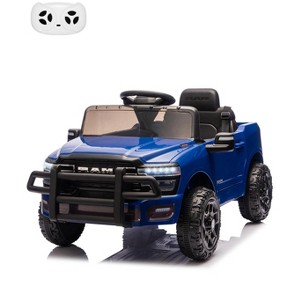 Electric Car for Kids, 12V Kids Ride On Truck w/ Remote Control, Electric Pickup Car for Toddlers & Boys Girls, LED Lights, Music, Gift - 1 of 4
