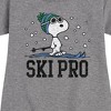 - Peanuts - Snoopy Ski Pro Graphic Short Sleeve Fleece Dress - 2 of 4