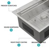 33 in. Drop-In Single Bowl 16-Gague Stainless Steel Raindance Waterfall Kitchen Sink with Pull-Out Faucet - 4 of 4