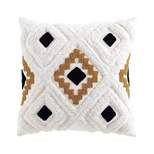 20"x20" Oversize Sterling Square Throw Pillow Cream/Gold/Black - Brielle Home