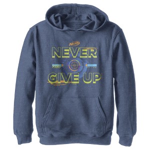 Boy's Nerf Never Give Up Bullseye Pull Over Hoodie - 1 of 4