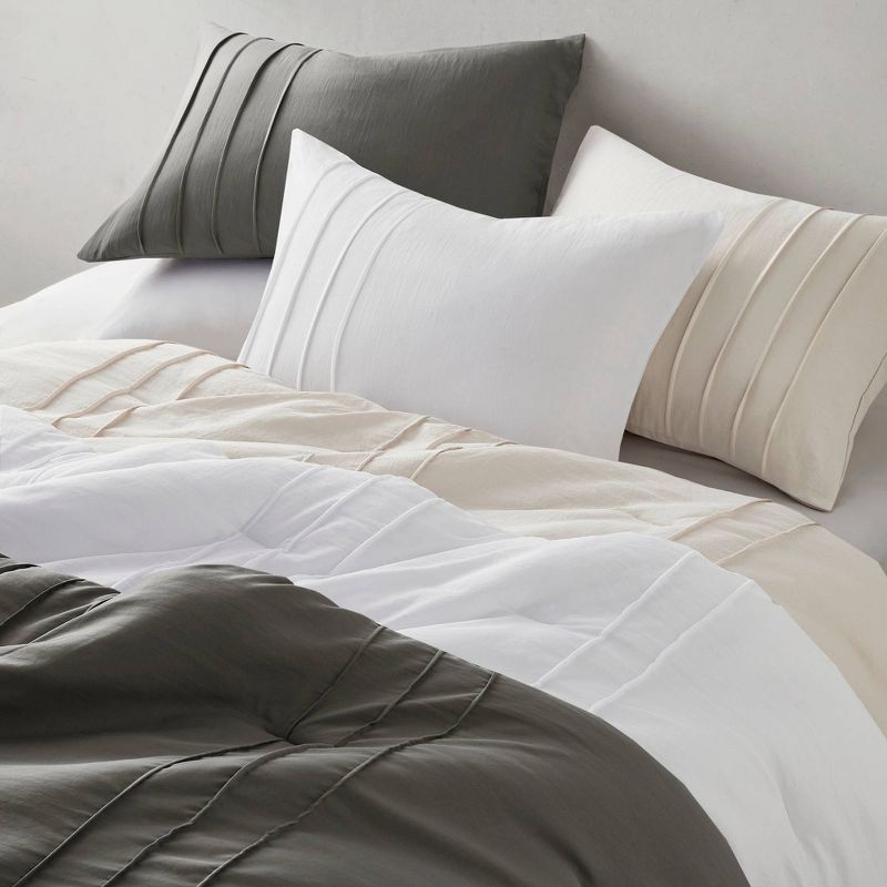 Porter Soft Washed Durable Pleated Comforter Set - 510 Design, 2 of 10