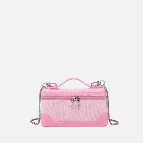 MKF Collection Women’s Crossbody Bag – Zinnia Vegan Leather Shoulder Handbag by MKF Collection, Now J’OMOR by Mia - Fuchsia