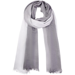 INSPIRE CHIC Women's Gradient Color Ombre Cotton Linen Soft Hijab Head Scarves 1Pc - 1 of 4