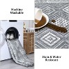 Washable Area Rug - Non-Slip Boho Rug, Stain Resistant Indoor Floor Carpet for Living Room, Bedroom Dining Room - 3 of 4