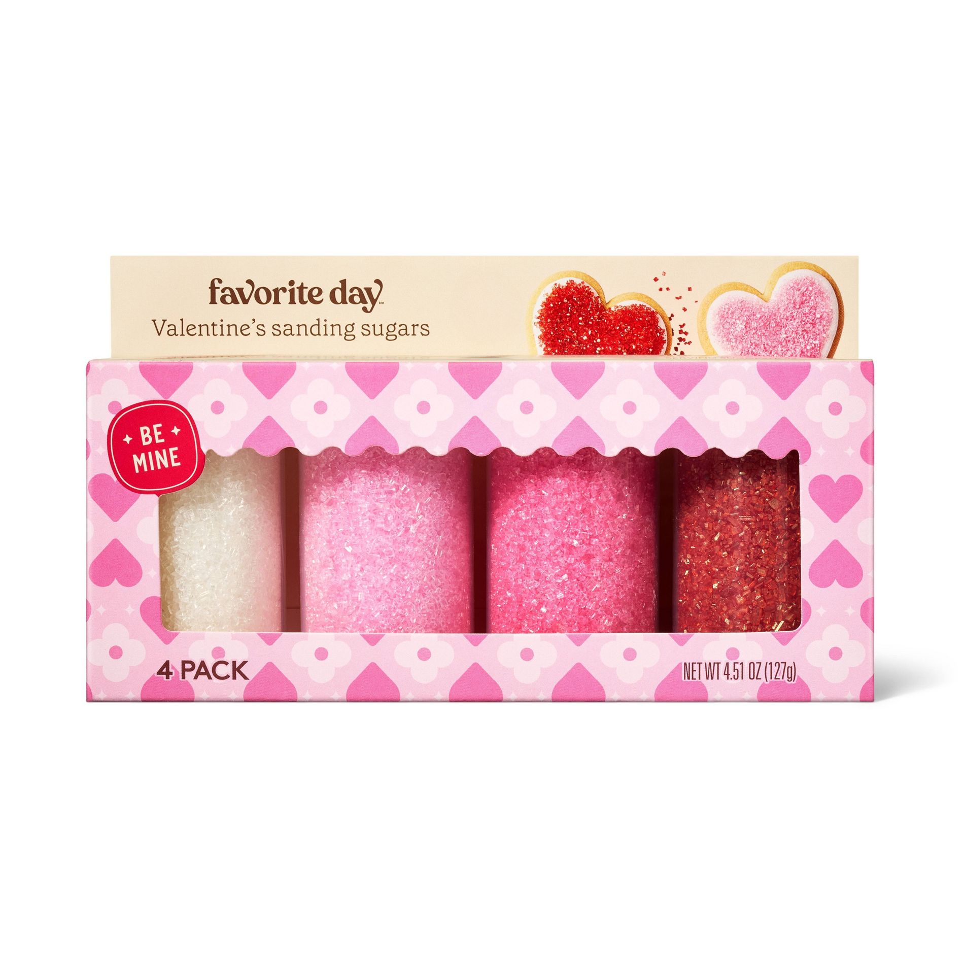 Valentine's Sanding Sugar Sprinkles - 4ct/4.51oz - Favorite Day™
