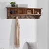 Pomona 48"" Metal and Wood Entyway Coat Hook with Storage Cubbies - 3 of 4