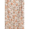 PinkBlush Taupe Floral Smocked Puff Sleeve Maternity Midi Dress - 4 of 4