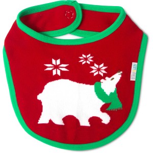 Pavilion Gift Company - Christmas Polar Bear - Baby Bib - Bibs - 1 of 4