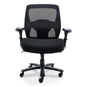 Alera Alera Faseny Series Big and Tall Manager Chair, Supports Up to 400 lbs, 17.48" to 21.73" Seat Height, Black Seat/Back/Base - 1 of 4