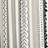 Hygge Boho Stripe Tassel Window Curtain Panels Black/White 52X84 Set - image 3 of 4