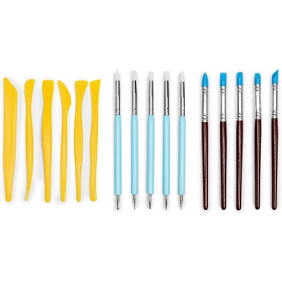 16pcs Clay Sculpting Tools Pottery Carving Tool Set for DIY Craft Projects, Modeling Clays and Embossing Pattern