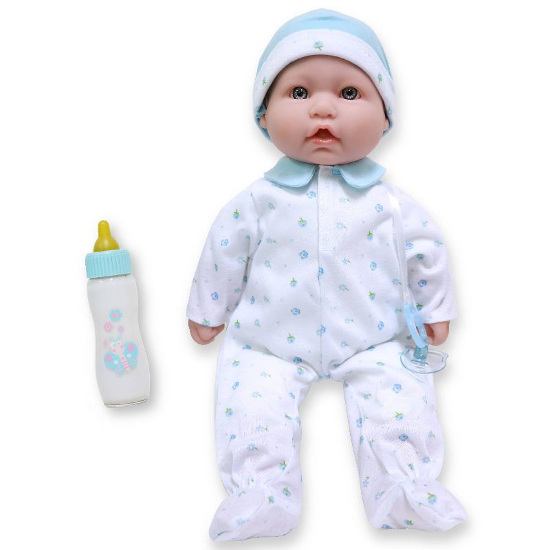 JC Toys La Baby 16&#34; Baby Doll - Blue Outfit with Pacifier, 1 of 7
