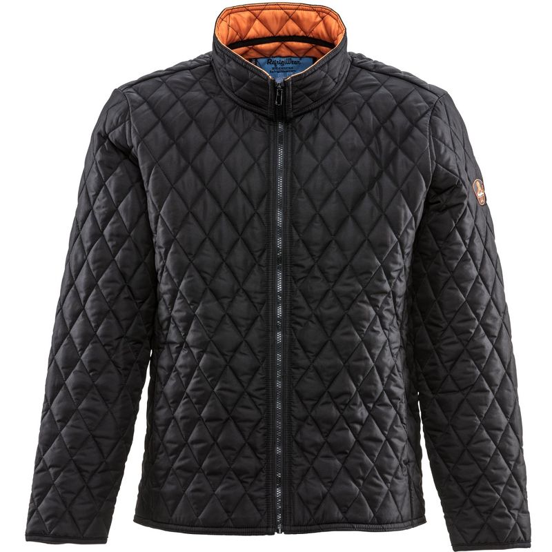 RefrigiWear Men's Lightweight Warm Insulated Diamond Quilted Jacket, 1 of 8