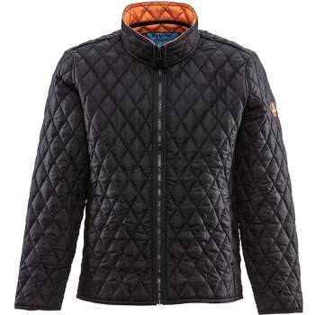 RefrigiWear Men's Lightweight Warm Insulated Diamond Quilted Jacket