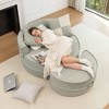 PAGED Lazy Lounge Sofa Oversized Round Sofa Accent Barrel Chair with Ottoman and 5 Pillows for Living Room, Home Office - 2 of 4
