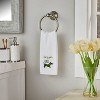 2pc 'long on LUCK' Hand Towel Set - SKL Home: Velour Cotton, Floral Design, Midweight GSM, Machine Washable - 4 of 4