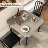 3/5-Piece Modern Dining Set, Space Saving Dinette for Kitchen, Dining Room, Small Space Square Table w/2/4 Chairs Kitchen Table - 4 of 4