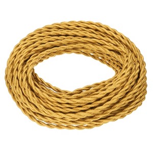 Unique Bargains Vintage 2-Conductor 18 AWG Twisted Cloth Covered Wire - 1 of 4