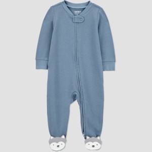 Carter's Just One You® Baby Boys' Huskies Sleep N' Play - Blue - 1 of 4