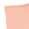 Blush Velvet Throw Pillow - Skyline Furniture: Luxury Sofa & Bed Decor, Square, Zipper Closure - 3 of 4