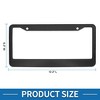 Unique Bargains Aluminium Alloy License Plate Holder Durable Mirror Polished Black - 3 of 4