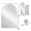 NicBex Wall Mounted Bathroom Storage Cabinet,Medicine Cabinet with Mirror and Adjustable Shelves for Bathroom - 3 of 4