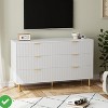 6 Drawer Dresser for Bedroom Large Chest of Drawers Modern Wood Storage Dresser Organizer - 4 of 4