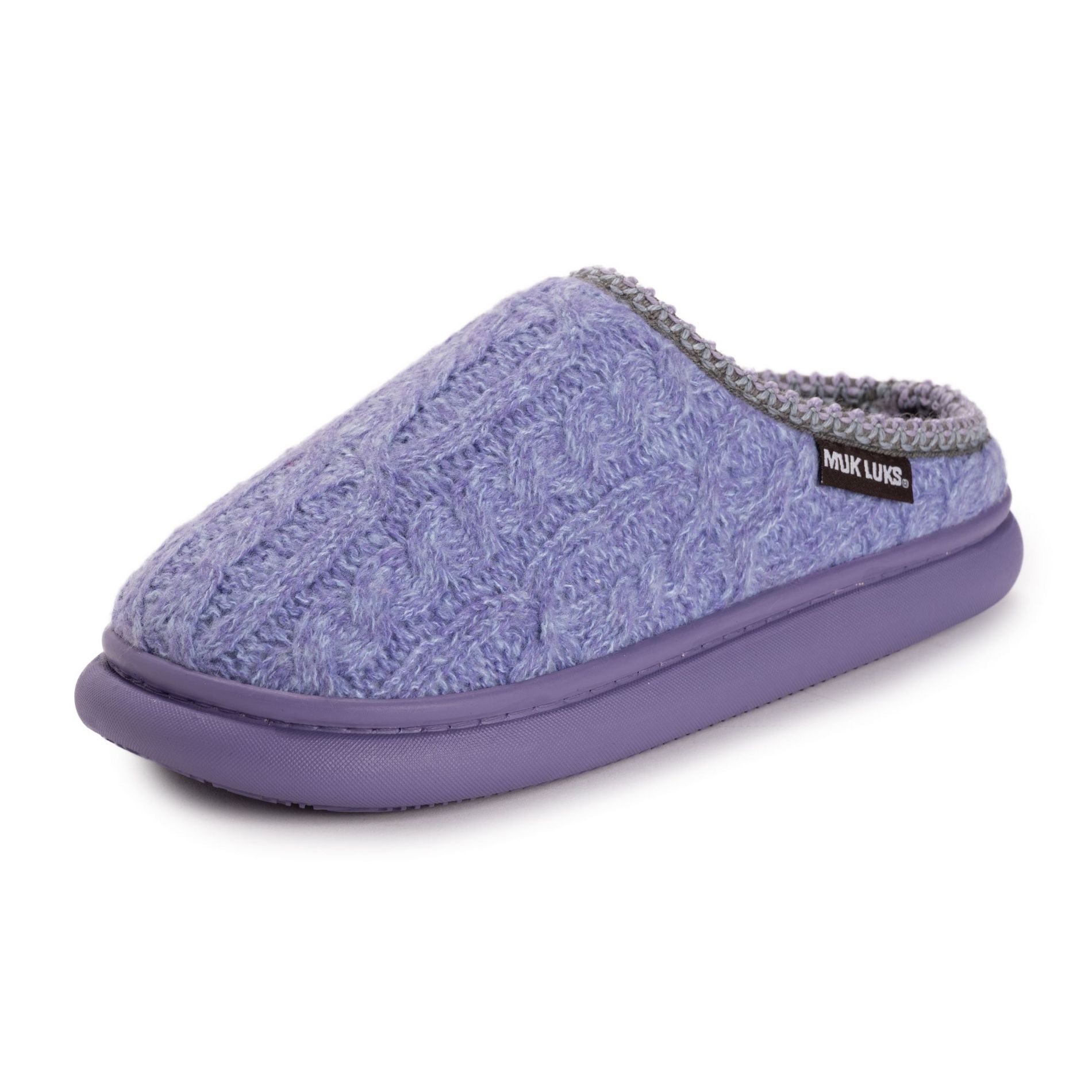 MUK LUKS Women's Bindi Clog, Purple, Small