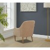 Airsurfer Chenille Armchair, Modern Style Accent Chair with Wood Legs, Comfy Design for Living Room, Bedroom, Office - 4 of 4