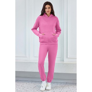 Attraco Womens 2 Piece Outfits Lounge Hoodie Sweatsuit Sets Oversized Sweatshirt with Sweatpants Tracksuit Set - 1 of 4