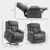 Power Lift Recliner Chair with Massage and Heat, Electric Lift Chair with Side Pockets for Elderly - 3 of 4
