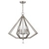 Livex Lighting Diamond 6 - Light Chandelier in  Brushed Nickel - 4 of 4