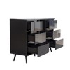 Sideboard Buffet Cabinet High Gloss Storage Cabinet With LED Light Modern Kitchen Cupboard For Living Room Dinning Room - image 4 of 4