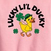 Boys' - Instant Message - St. Patrick's Day Lucky Lil Ducky Graphic Long Sleeve Fleece Sweatshirt - 2 of 4