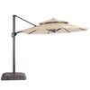 Sonkuki 11Ft Double Top Aluminum Cantilever Patio Umbrella with Base for Patio Deck Garden - 2 of 4